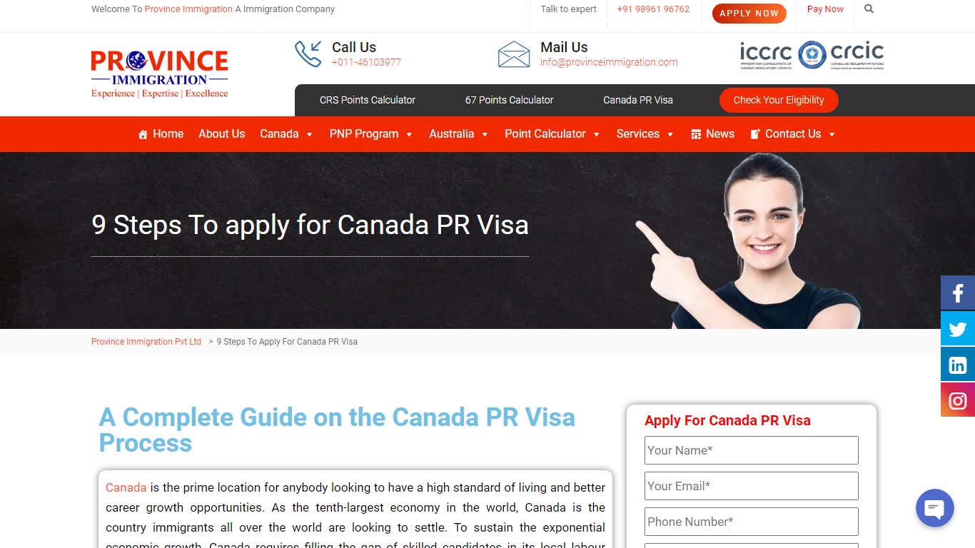 Canada PR Visa Process 2022 | 9 Steps To apply for Canada PR Visa